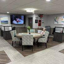 Interior shot of the Carrier Mills Nursing and Rehabilitation Center, from the Carrier Mills Gallery